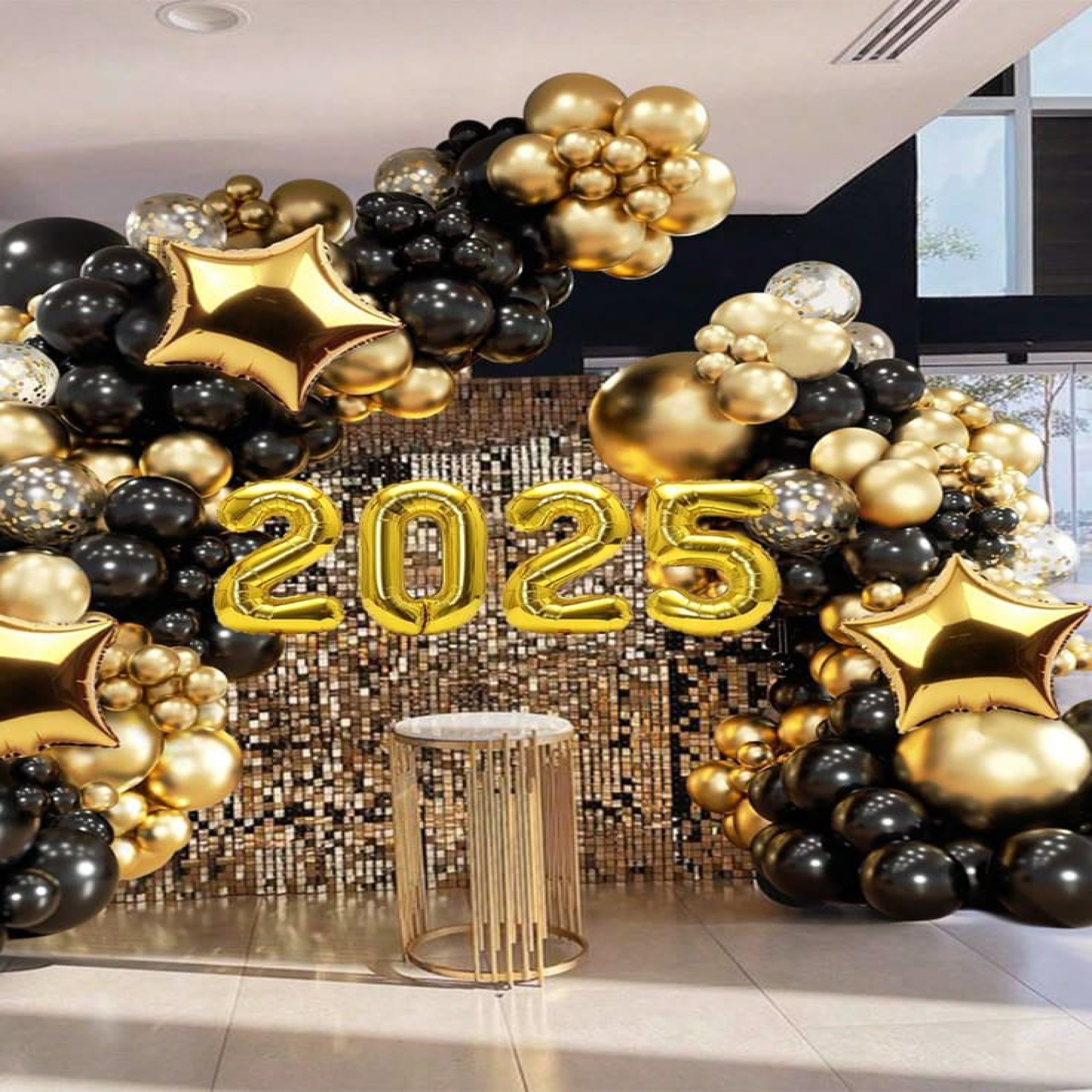 Simmer Happy New Year Balloon Arrangement (NY-ID#0114)